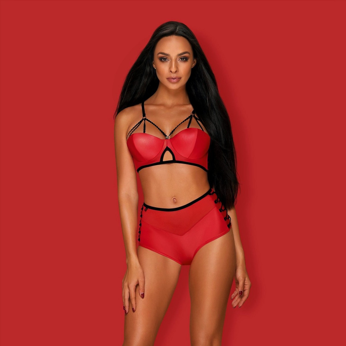 Leatheria bh sæt - rød