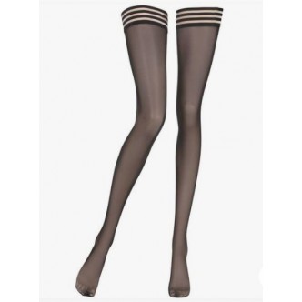 Selvsiddende sorte strømper - Mi cuisses 